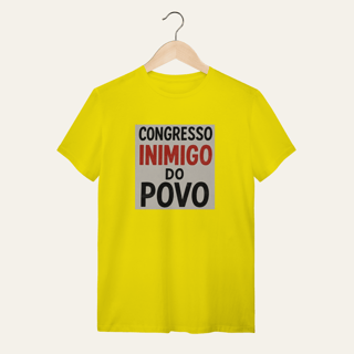 Nome do produto Camiseta Congresso Inimigo do Povo: Resistência e Luta - VOZ ATIVA | Algodão 100% (Quality)