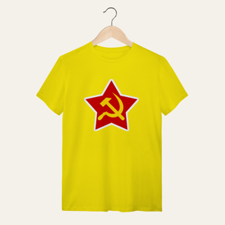 Nome do produto Camiseta Estrela Soberana: Unidade e Trabalho - VOZ ATIVA | Algodão 100% (Quality)