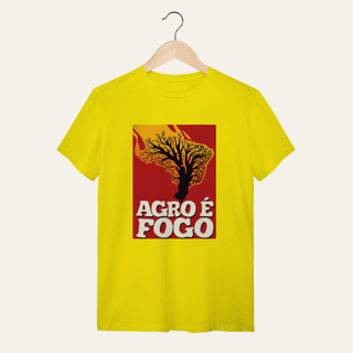 Nome do produto Camiseta Agro é Fogo: Terra e Natureza - VOZ ATIVA | Algodão 100% (Quality)