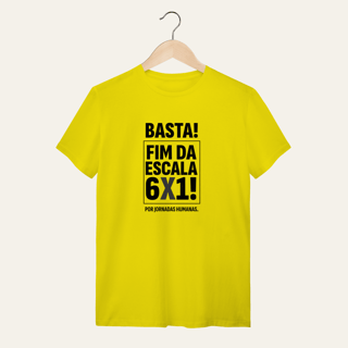 Nome do produto Camiseta Fim da Escala 6x1: Jornadas Humanas - VOZ ATIVA | Algodão 100% (Quality)