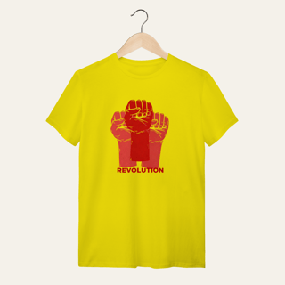 Nome do produto Camiseta Revolution: União e Resistência - VOZ ATIVA | Algodão 100% (Quality)
