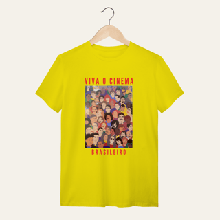 Nome do produto Camiseta Viva o Cinema Brasileiro: Galeria de Ícones - VOZ ATIVA | Algodão 100% (Quality)