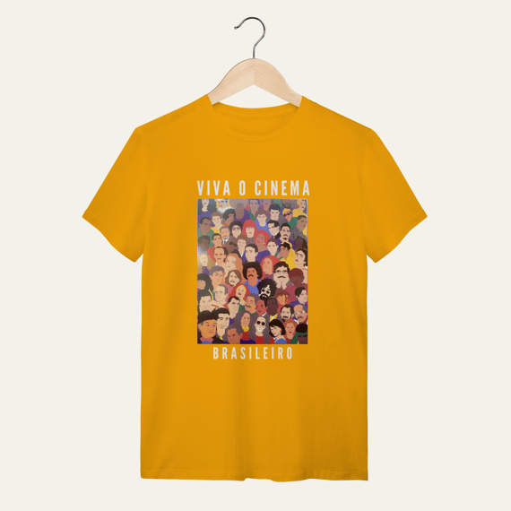 Camiseta Viva o Cinema Brasileiro: Galeria de Ícones - VOZ ATIVA | Algodão 100% (Quality)