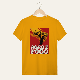 Nome do produto Camiseta Agro é Fogo: Terra e Natureza - VOZ ATIVA | Algodão 100% (Quality)