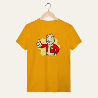 Nome do produto Camiseta Vault Boy Revolucionário: Sátira Ativa - VOZ ATIVA | Algodão 100% (Quality)
