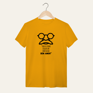 Nome do produto Camiseta Paulo Freire: O Saber que Liberta - Voz Ativa | Algodão 100% (Quality)