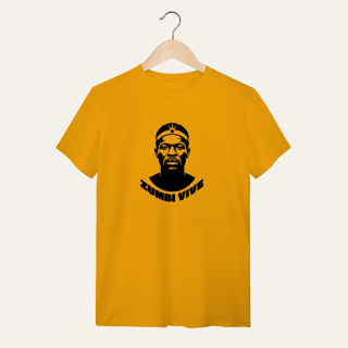 Nome do produto Camiseta Zumbi dos Palmares Vive - Voz Ativa | Algodão 100% (Quality)