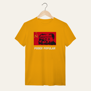 Nome do produto Camiseta Poder Popular: Teoria e Prática - Voz Ativa | Algodão 100% (Quality)