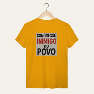 Nome do produto Camiseta Congresso Inimigo do Povo: Resistência e Luta - VOZ ATIVA | Algodão 100% (Quality)