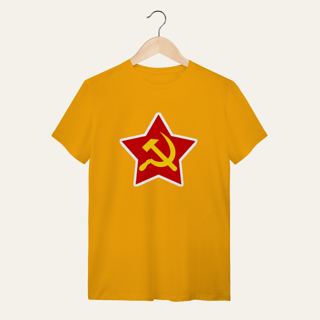 Nome do produto Camiseta Estrela Soberana: Unidade e Trabalho - VOZ ATIVA | Algodão 100% (Quality)