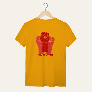 Nome do produto Camiseta Revolution: União e Resistência - VOZ ATIVA | Algodão 100% (Quality)