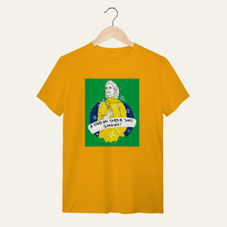 Nome do produto Camiseta A Gente Vai Sorrir Sim: Arte e Cinema - VOZ ATIVA | Algodão 100% (Quality)