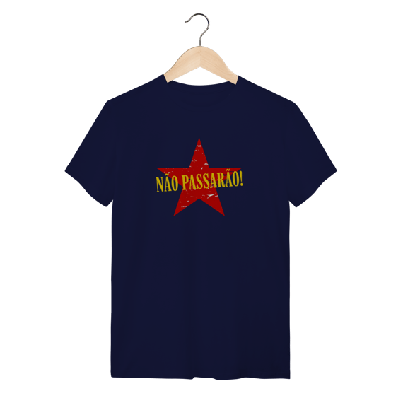 Camiseta Não Passarão: Luta e Resistência - VOZ ATIVA | Algodão 100% (Quality)