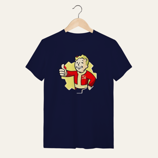 Nome do produto Camiseta Vault Boy Revolucionário: Sátira Ativa - VOZ ATIVA | Algodão 100% (Quality)