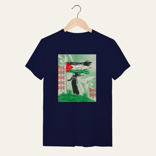 Nome do produto Camiseta Resistência Palestina: Luta e Resistência - VOZ ATIVA | Algodão 100% (Quality)