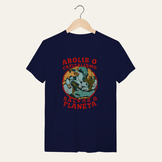 Nome do produto Camiseta Abolir o Capitalismo: Terra e Natureza - VOZ ATIVA | Algodão 100% (Quality)