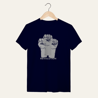 Nome do produto Camiseta Revolution: União e Resistência - VOZ ATIVA | Algodão 100% (Quality)