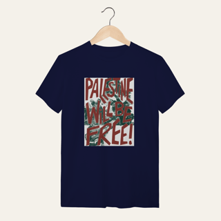 Nome do produto Camiseta Palestine Will Be Free: Luta e Resistência - VOZ ATIVA | Algodão 100% (Quality)