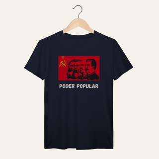 Nome do produto Camiseta Poder Popular: Teoria e Prática - Voz Ativa | Algodão 100% (Prime-Premium)