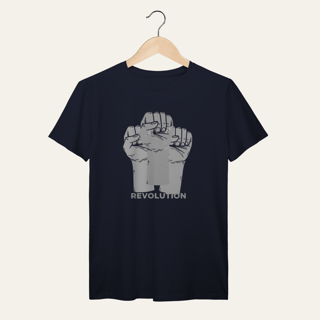 Nome do produto Camiseta Revolution: União e Resistência - VOZ ATIVA | Algodão 100% (Prime-Premium)