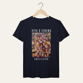 Nome do produto Camiseta Viva o Cinema Brasileiro: Galeria de Ícones - VOZ ATIVA | Algodão 100% (Prime-Premium)