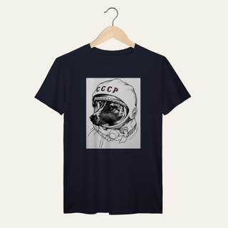 Nome do produto Camiseta Laika Cosmonauta: Socialismo no Mundo - VOZ ATIVA | Algodão 100% (Prime-Premium)