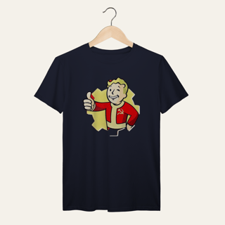 Nome do produto Camiseta Vault Boy Revolucionário: Sátira Ativa - VOZ ATIVA | Algodão 100% (Prime-Premium)
