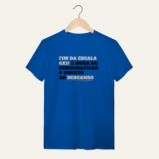 Nome do produto Camiseta Direito ao Descanso: Frases e Ideias - VOZ ATIVA | Algodão 100% (Quality)
