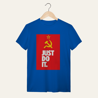 Nome do produto Camiseta Socialismo Just Do It: Ação Popular - VOZ ATIVA | Algodão 100% (Quality)