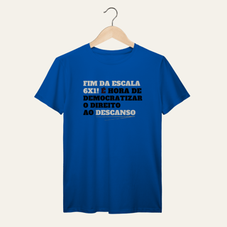 Nome do produto Camiseta Direito ao Descanso: Frases e Ideias - VOZ ATIVA | Algodão 100% (Prime-Premium)