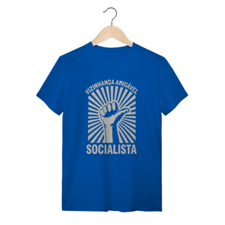 Nome do produto Camiseta Vizinhança Amigável Socialista: Sátira Ativa - VOZ ATIVA | Algodão 100% (Quality)