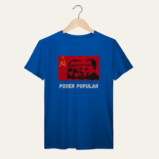 Nome do produto Camiseta Poder Popular: Teoria e Prática - Voz Ativa | Algodão 100% (Prime-Premium)
