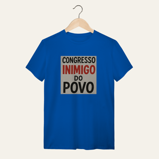 Nome do produto Camiseta Congresso Inimigo do Povo: Resistência e Luta - VOZ ATIVA | Algodão 100% (Quality)