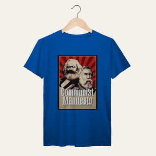 Nome do produto Camiseta Manifesto Comunista: Teoria e Luta - VOZ ATIVA | Algodão 100% (Prime-Premium)