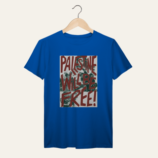 Nome do produto Camiseta Palestine Will Be Free: Luta e Resistência - VOZ ATIVA | Algodão 100% (Prime-Premium)