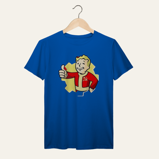Nome do produto Camiseta Vault Boy Revolucionário: Sátira Ativa - VOZ ATIVA | Algodão 100% (Prime-Premium)