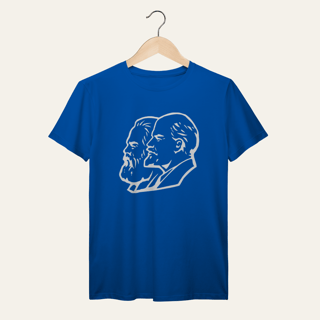 Nome do produto Camiseta Marx, Engels e Lenin: Socialismo no Mundo - VOZ ATIVA | Algodão 100% (Prime-Premium)