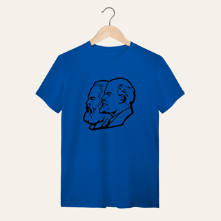 Nome do produto Camiseta Marx, Engels e Lenin: Teoria e Fundamentos - VOZ ATIVA | Algodão 100% (Quality)