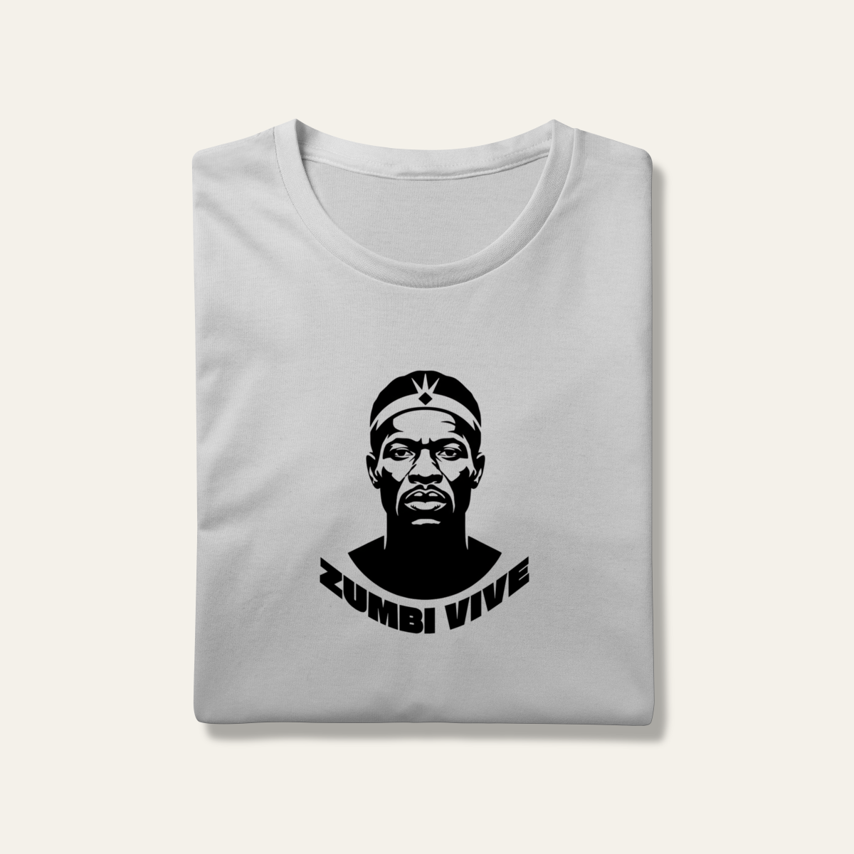 Camiseta Zumbi dos Palmares Vive - Voz Ativa | Algodão 100% (Prime-Premium)