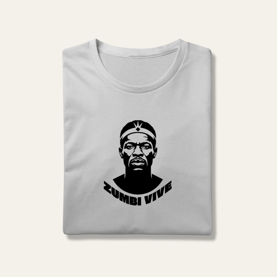 Camiseta Zumbi dos Palmares Vive - Voz Ativa | Algodão 100% (Prime-Premium)