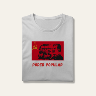 Camiseta Poder Popular: Teoria e Prática - Voz Ativa | Algodão 100% (Prime-Premium)