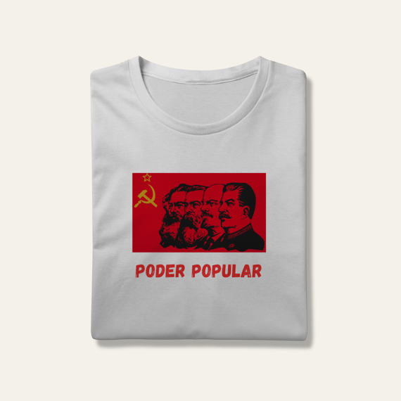Camiseta Poder Popular: Teoria e Prática - Voz Ativa | Algodão 100% (Prime-Premium)