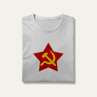 Camiseta Estrela Soberana: Unidade e Trabalho - VOZ ATIVA | Algodão 100% (Prime-Premium)