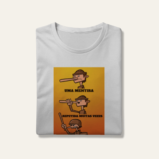 Camiseta Mentira e Fascismo - VOZ ATIVA | Algodão 100% (Prime-Premium)