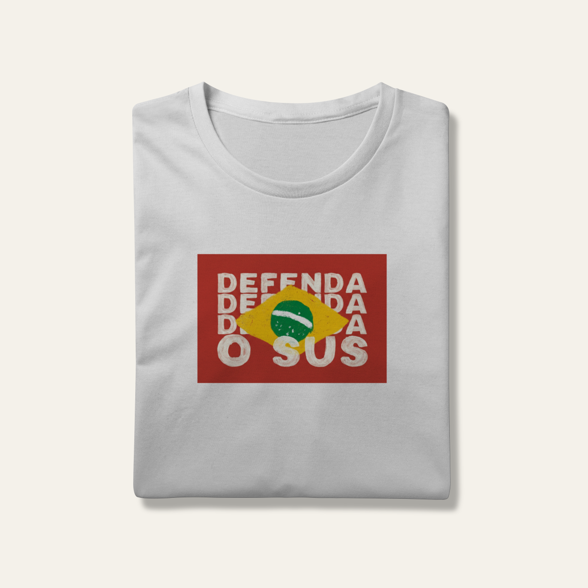 Camiseta Defenda o SUS: Soberania e Saúde - VOZ ATIVA | Algodão 100% (Prime-Premium)