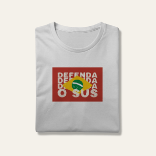 Camiseta Defenda o SUS: Soberania e Saúde - VOZ ATIVA | Algodão 100% (Prime-Premium)