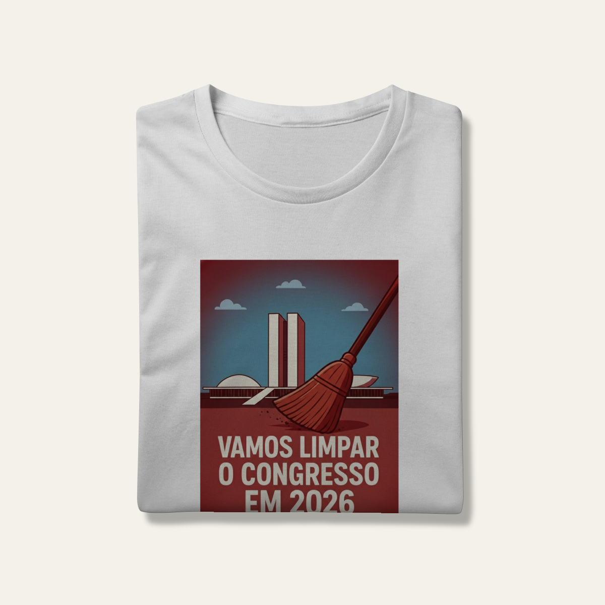 Nome do produto: Camiseta Limpar o Congresso 2026: Voz Ativa | Algodão 100% (Prime-Premium)