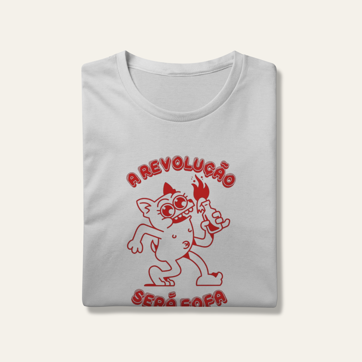Camiseta Revolução Fofa: Sátira Ativa - VOZ ATIVA | Algodão 100% (Prime-Premium)