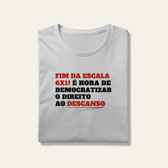 Camiseta Direito ao Descanso: Frases e Ideias - VOZ ATIVA | Algodão 100% (Prime-Premium)