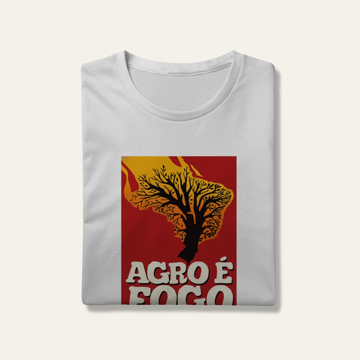 Camiseta Agro é Fogo: Terra e Natureza - VOZ ATIVA | Algodão 100% (Prime-Premium)